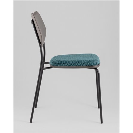 Стул|Stool Group|Casey темно-бирюзовый с серой экокожей