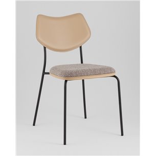 Стул|Stool Group|Casey темно-серый с бежевой экокожей