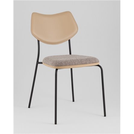 Стул|Stool Group|Casey темно-серый с бежевой экокожей