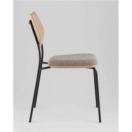 Стул|Stool Group|Casey темно-серый с бежевой экокожей