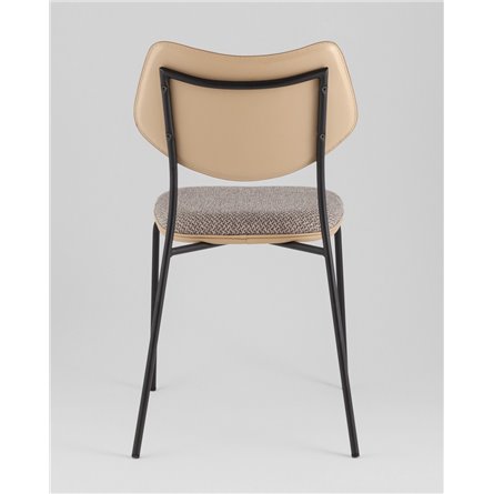 Стул|Stool Group|Casey темно-серый с бежевой экокожей