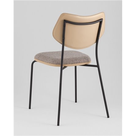 Стул|Stool Group|Casey темно-серый с бежевой экокожей