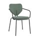 Стул обеденный Masey с подлокотниками зеленый
