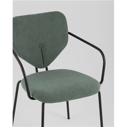 Стул|Stool Group|Masey с подлокотниками зеленый
