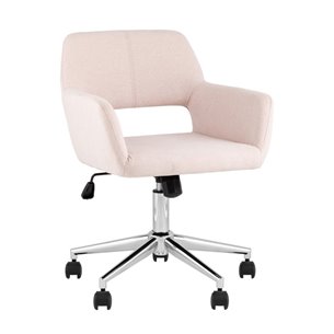 Стул офисный ROSS рогожка светло-розовый