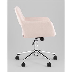 Кресло офисное|Stool Group|ROSS рогожка светло-розовый