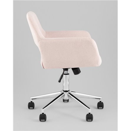 Кресло офисное|Stool Group|ROSS рогожка светло-розовый