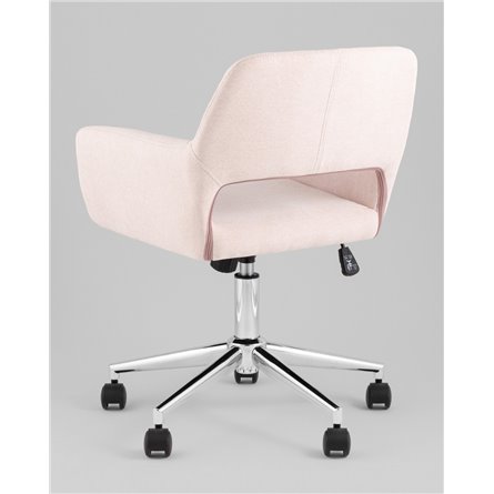 Кресло офисное|Stool Group|ROSS рогожка светло-розовый
