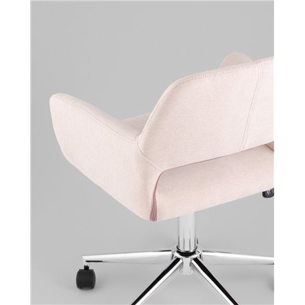 Кресло офисное|Stool Group|ROSS рогожка светло-розовый