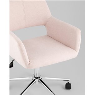 Кресло офисное|Stool Group|ROSS рогожка светло-розовый
