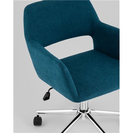 Кресло офисное|Stool Group|ROSS рогожка синий