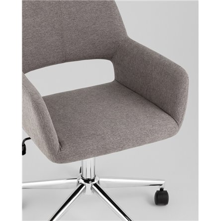 Кресло офисное|Stool Group|ROSS рогожка темно-серый