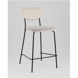 Стул полубарный|Stool Group|Casey серый с серой экокожей