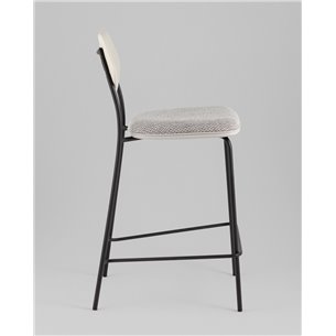 Стул полубарный|Stool Group|Casey серый с серой экокожей