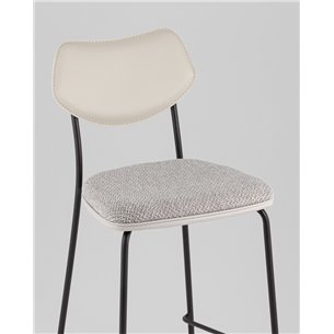 Стул полубарный|Stool Group|Casey серый с серой экокожей