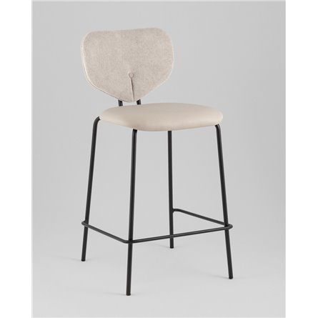 Стул полубарный|Stool Group|Masey бежевый с бежевой экокожей