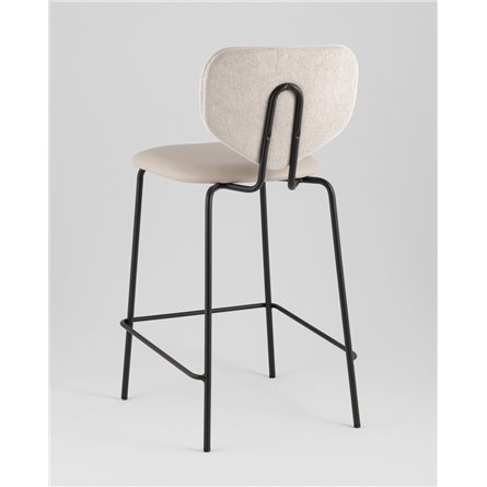 Стул полубарный|Stool Group|Masey бежевый с бежевой экокожей