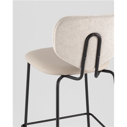 Стул полубарный|Stool Group|Masey бежевый с бежевой экокожей