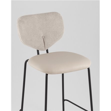 Стул полубарный|Stool Group|Masey бежевый с бежевой экокожей