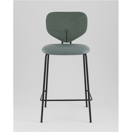 Стул полубарный|Stool Group|Masey зеленый со светло-зеленой экокожей