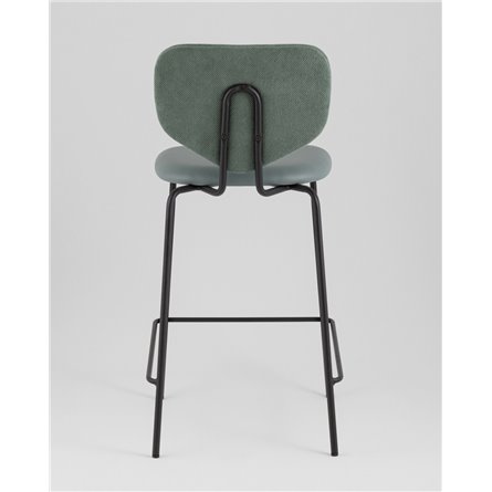 Стул полубарный|Stool Group|Masey зеленый со светло-зеленой экокожей