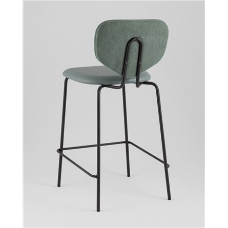 Стул полубарный|Stool Group|Masey зеленый со светло-зеленой экокожей