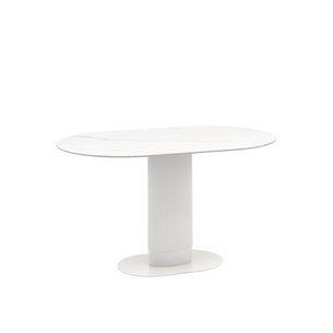 Стол обеденный Mystery 130х80 см белый керамика