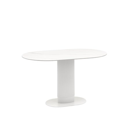 Стол обеденный Mystery 130х80 см белый керамика