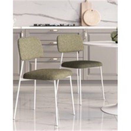 Стул|Stool Group|Chao рогожка зеленый ножки металл белые