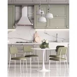 Стул|Stool Group|Chao рогожка зеленый ножки металл белые