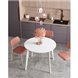 Стул|Stool Group|Chao рогожка розовый ножки металл белые