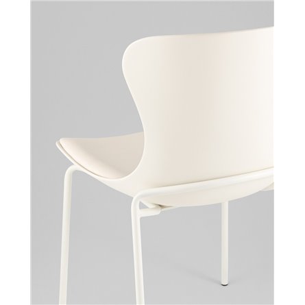 Стулья|Stool Group|Shaya с подушкой пластик молочный