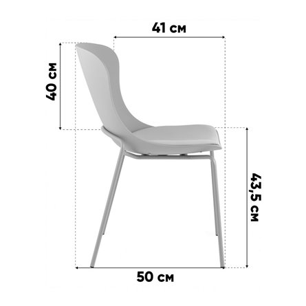 Стулья|Stool Group|Shaya с подушкой пластик молочный
