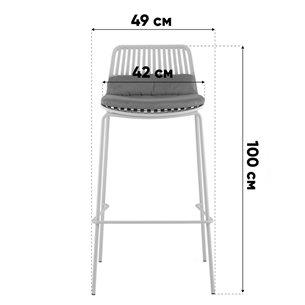 Стул барный|Stool Group|Louran с подушкой зелёный