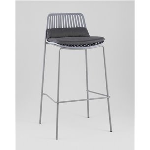 Стул барный|Stool Group|Louran с подушкой серый