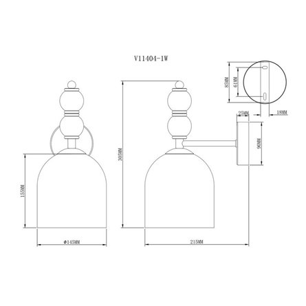 Светильник|Moderli|Moderli V11404-1W Tamina