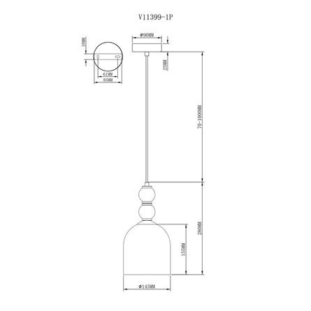 Светильник|Moderli|Moderli V11399-1P Tamina