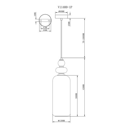 Светильник|Moderli|Moderli V11400-1P Tamina