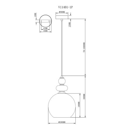 Светильник|Moderli|Moderli V11401-1P Tamina