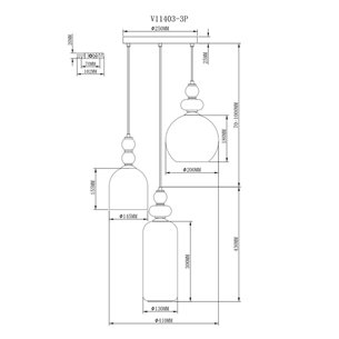 Светильник|Moderli|Moderli V11403-3P Tamina