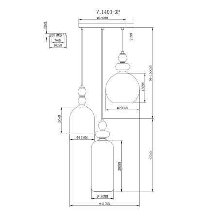 Светильник|Moderli|Moderli V11403-3P Tamina