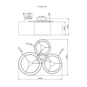 Светильник|Moderli|Moderli V11397-3C Massa