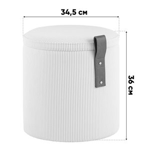 Пуф|Stool Group|Руни XS с ящиком вельвет коричневый