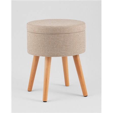 Пуф|Stool Group|Store Woody рогожка бежевая с ящиком