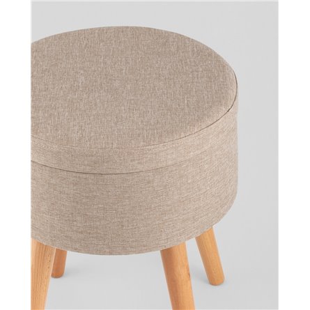 Пуф|Stool Group|Store Woody рогожка бежевая с ящиком