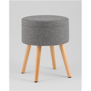 Пуф|Stool Group|Store Woody рогожка серая с ящиком