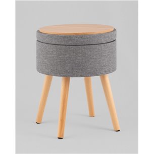Пуф|Stool Group|Store Woody рогожка серая с ящиком