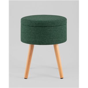 Пуф|Stool Group|Store Woody рогожка темно-зелёная с ящиком