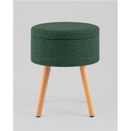 Пуф|Stool Group|Store Woody рогожка темно-зелёная с ящиком