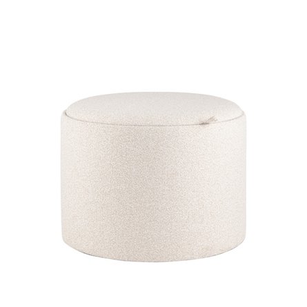 Пуф с ящиком Хюгге L букле бежевый